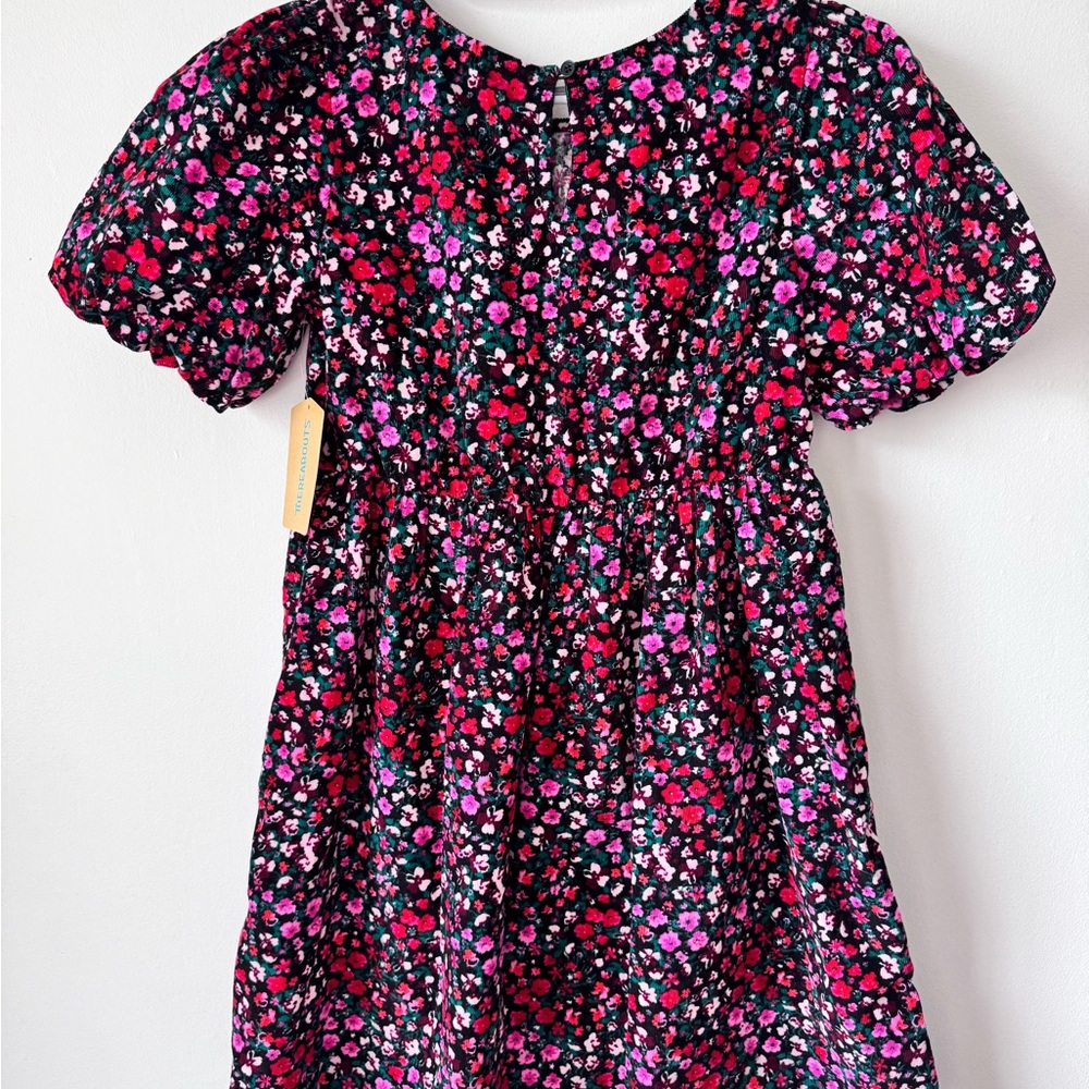 Floral Kids Dress - Pink and Red